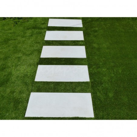 Dalle Pas Japonais Couleur Béton Ivoire - Pack de 12 pièces